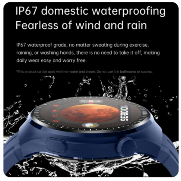 Relógio Inteligente Smartwatch 49mm com 02 Pulseiras Tela Amoled GS Watch4 PRO - Image 6