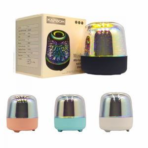 Caixa de Som Bluetooth Portátil Luminária Touch LED RGB Kapbom KA-8532